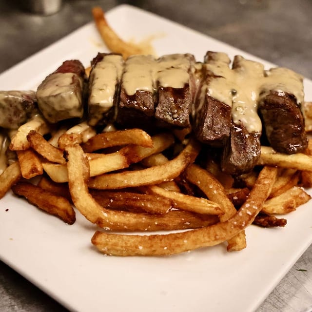 Steak Au Poivre.